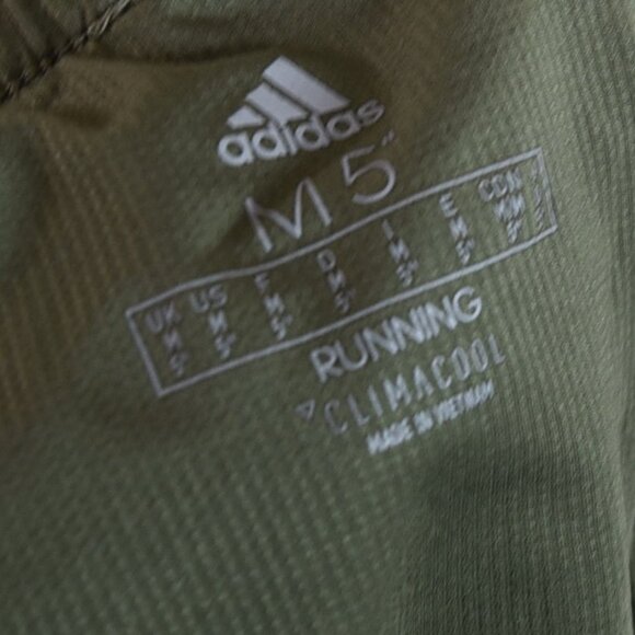 Adidas Climacool Running Shorts M 5” Olive Green Gym Training Active - Picture 6 of 9